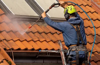 Démoussage et hydrofuge de toiture à Augerans